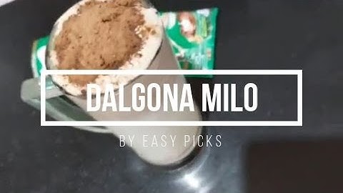 HOW TO MAKE DALGONA MILO AT HOME || EASY RECIPE