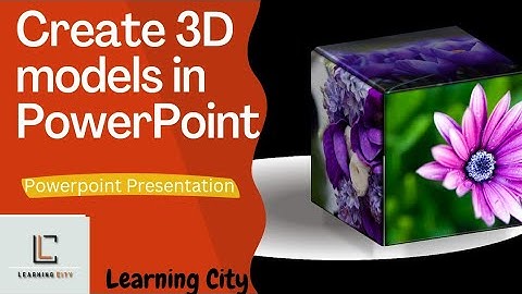 Convert picture into 3D model | create 3D Cube from simple picture in PowerPoint Presentation