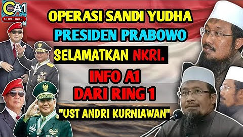 OPERASI INTELIGENT PRESIDEN PRABOWO SELAMATKAN NKRI-UST ANDRI KURNIAWAN. #ustadzandrikurniawan