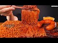 ASMR MUKBANG | Spicy Fire Noodles & Enoki mushroom, Sausage EATING 불닭 버섯 불닭볶음면 킬바사 소세지 소스 퐁당! 먹방