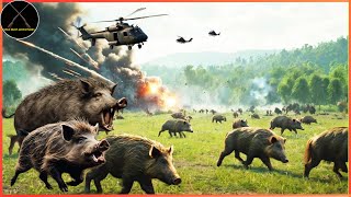 How Do Hunters And American Farmers Deal With Milions Of Wild Boars By Helicopters & Bows