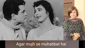 Agar Mujhse Mohabbat Hai |Aap Ki Parchhaiyan ( 1964 ) | Dharmendra