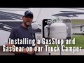 GasStop Propane Shutoff and GasGear Extension Hose Install on our Northern Lite 8-11 Truck Camper