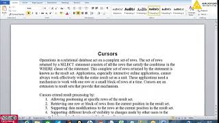 Cursors | SQL Advance | Day 16
