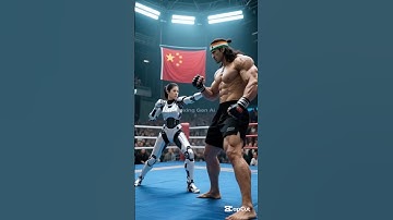 Kungfu Ai Robot vs fighter from india #kungfu #fighter #shorts
