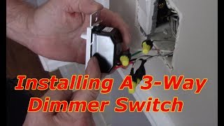 how to replace or install a 3 way dimmer switch