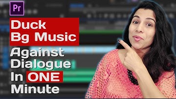 Duck BACKGROUND MUSIC against dialogue in just 1minute | AUDIO DUCKING | Premiere Pro 2020