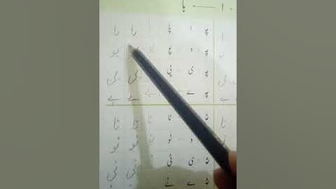 Prep class / K.G class Urdu syllabus Lecture 1