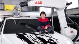 ABB has collaborated with Advait to create the world’s first robot-painted art car.