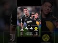 Juve 4 - 4 Dortmund, REMONTADA! #ucl #shorts #juventus #dortmund