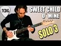 Como tocar Sweet Child O' Mine - Guns N' Roses - Solo 3!!! (parte 1) Clase de guitarra tutorial TCDG