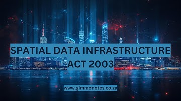 Spatial Data Infrastructure Act 2003: Managing South Africa’s Geographic Information