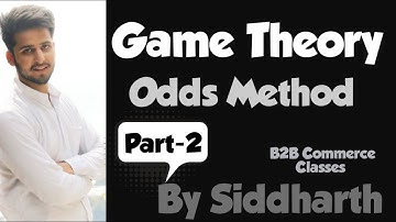 Odds Method In Game Theory | Game Theory Operation Research | Hindi