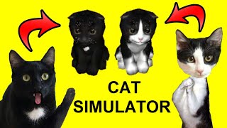 Simulador de gato con gatos graciosos Luna y Estrella jugando en Cat Simulator GAMEPLAY CON GATITOS