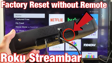 Roku Streambar: How to Factory Reset (Hard Reset) without Remote (Use Button on Streambar)
