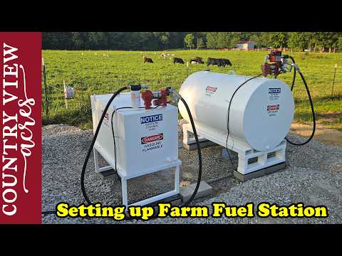 Finishing up the Farm Fuel Station. Now We are Ready for Bulk Fuel.