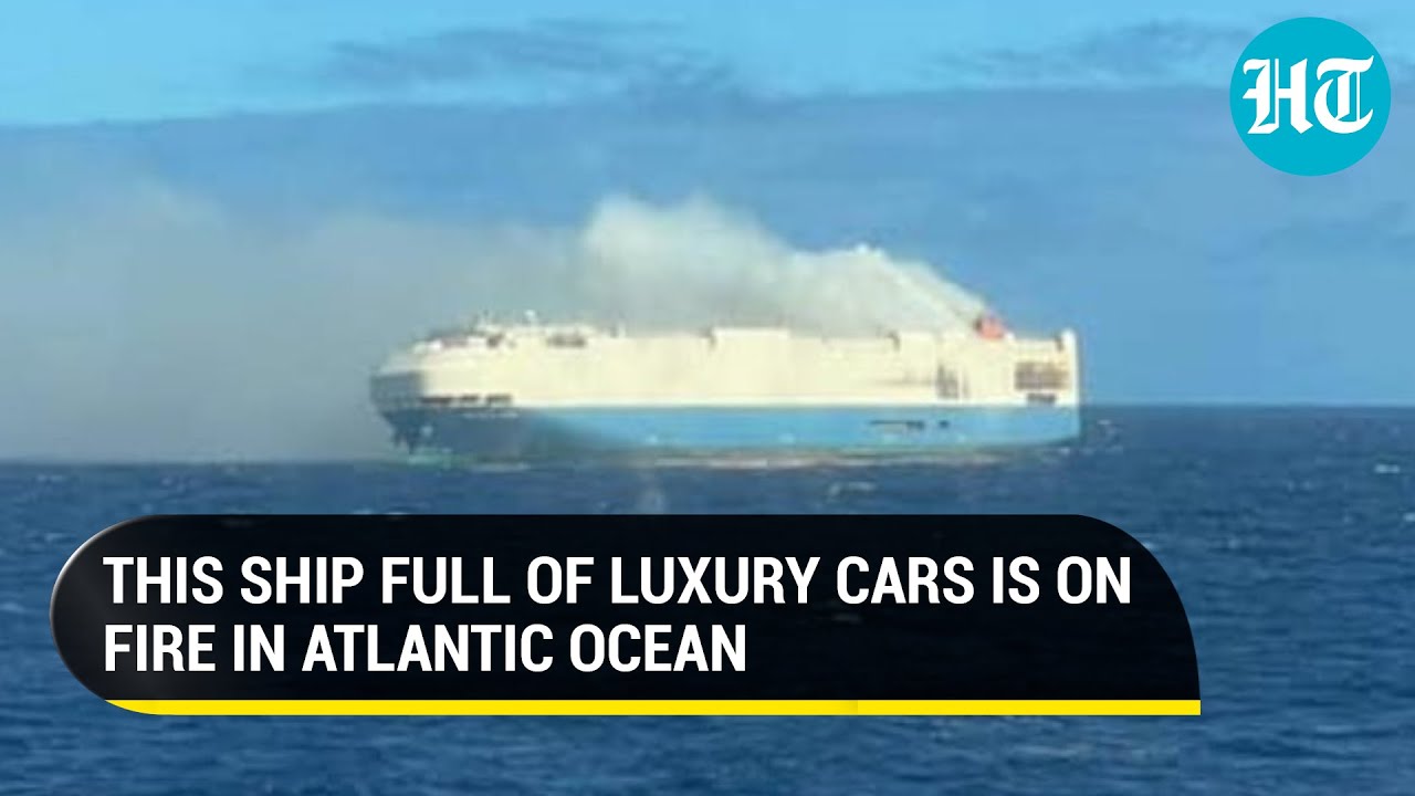 Ship with Audis, Porches’ luxury cars aboard catches fire near Azores Islands; Crew members rescued