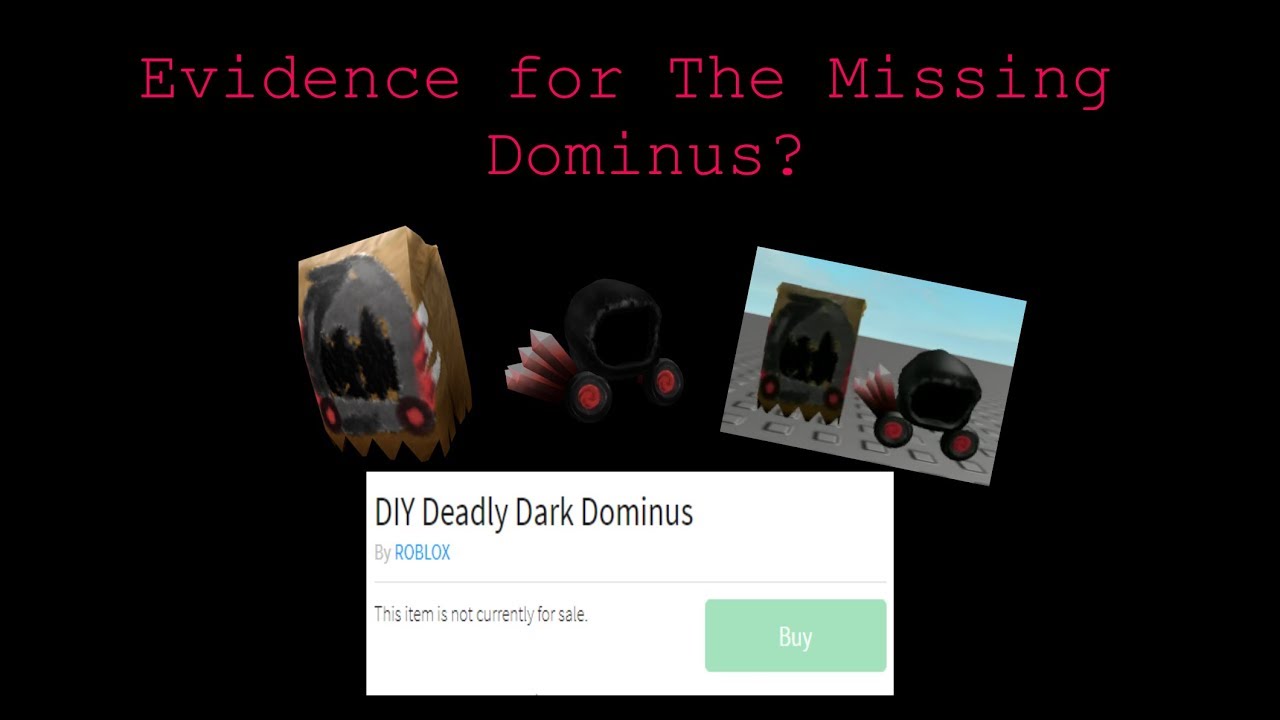 Evidence Of The Missing Dominus Youtube - roblox missing robux