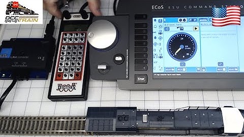 DCC Digitrax DT402 with ECOS LocoNet ESU converter