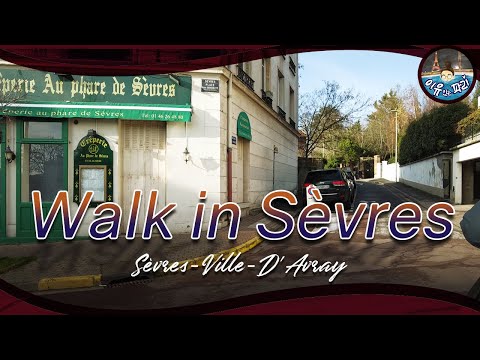 Walk in Paris | Short walk, Sèvres-Ville-D'Avray, Background noise /파리 근교 산책, 백색소음