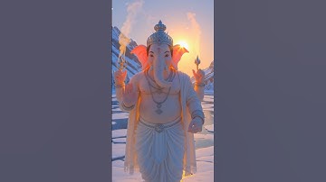 ❄️ Beautiful Ganesha AI Art Offering Prayers to Lord Shiva | Spiritual Shorts
