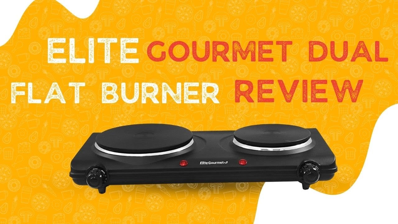 Elite Gourmet Electric Cast-Iron Double-Burner Buffet Server