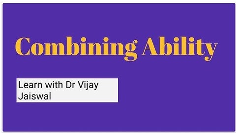 COMBINING ABILITY GENERAL SPECIFIC ANIMAL GENETICS BREEDING ENGLISH