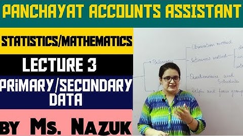 Primary and Secondary data part 2/3||Statistics/Mathematics||Panchayat Accounts Assistant||JKSSB
