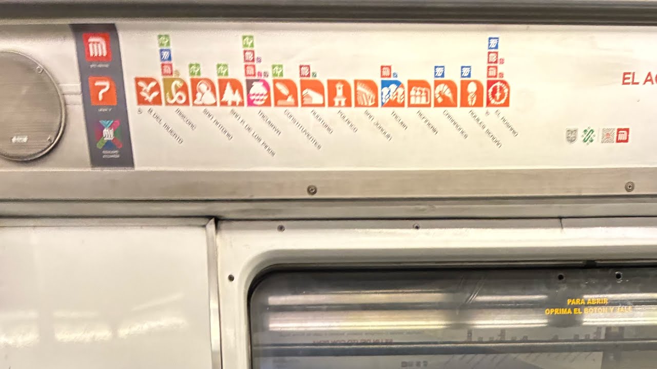 Transbordando en El Rosario de la línea 7 a la línea 6 del Metro de la CDMX 