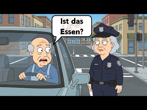 Learning German with Grandma and Grandpa | The police check 😂👌