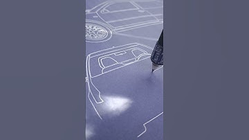 Project 0035 ready for future release #PlotterASMR #BlueprintArt  #MechanicalDrawing  #CarBlueprints