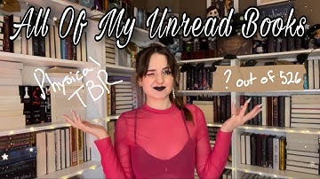All of my unread books | my physical TBR is getting wild