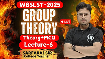 WBSLST-2025//Group Theory lecture 6// Best MCQ +Theory//Mathematics//Sarfaraj Sir#slst_preparation