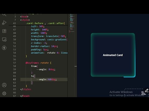 How to Make an Animated Border 🔥 | using HTML & CSS - YouTube