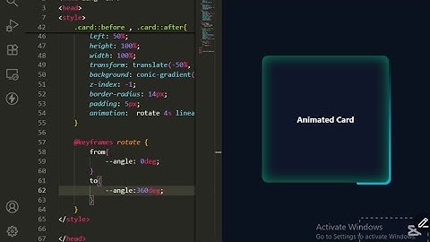 How to Make an Animated Border 🔥 | using HTML & CSS