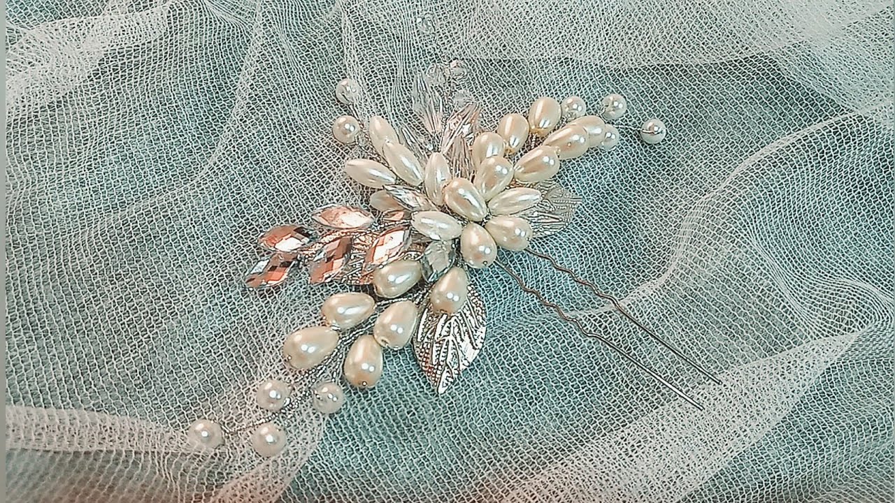 How to make a beautiful pearl hairpin