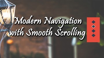 Modern Navbar with smooth scrolling CSS | website designing tutorials | csPoint
