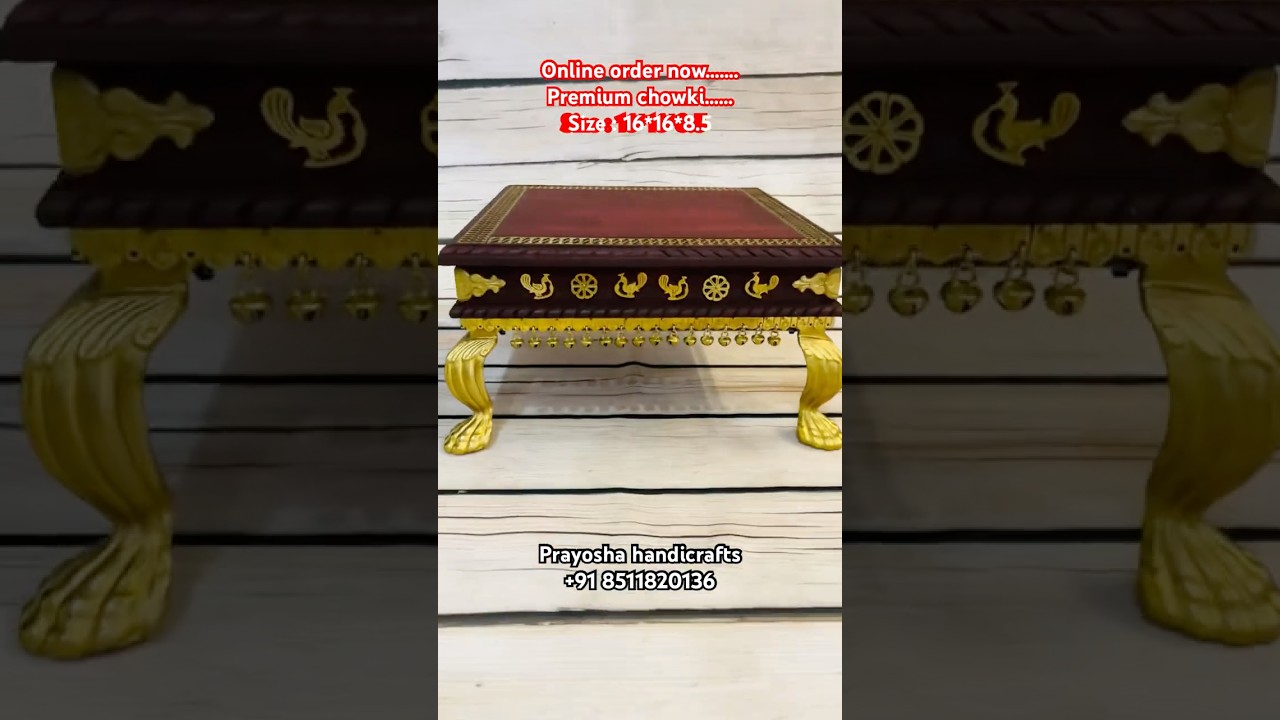 Premium ￼wooden with Brass chowki……. 