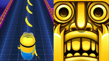 Minion Rush Vs Temple Run Gameplay (android,ios)