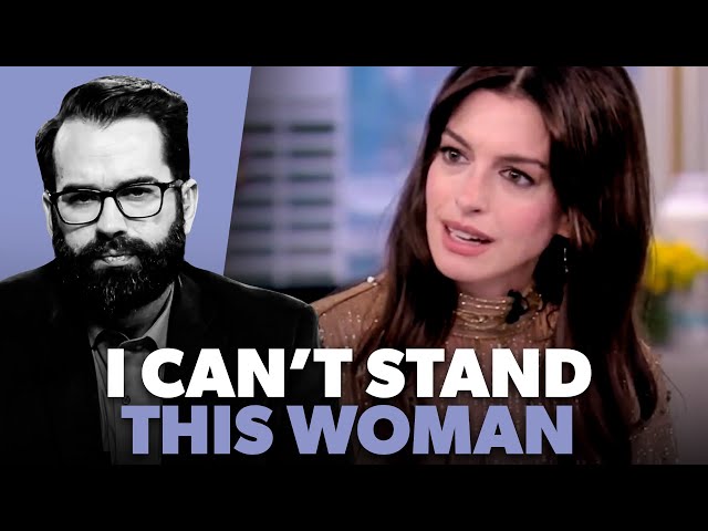 Anne Hathaway Is A Babbling Idiot