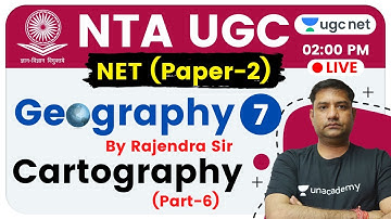NTA UGC NET 2020 (Paper-2) | Geography by Rajendra Sir | Cartography (Part-6)
