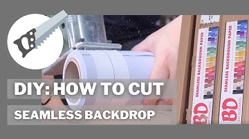 HOW TO CUT SEAMLESS BACKGROUND PAPER | Photography For Beginners