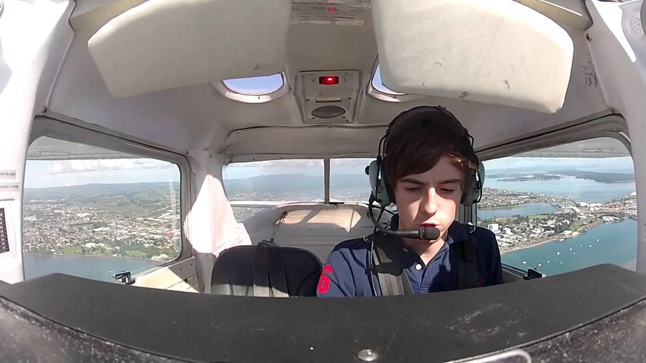 16 Year Old Solo Flight, Tauranga, New Zealand - Youtube-3245