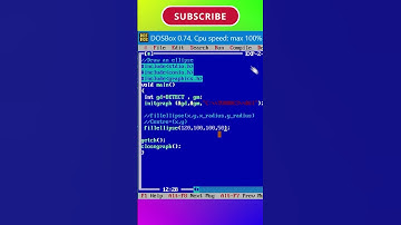 #5 Program to draw an ELLIPSE using C graphics||Using Turbo C3|l #shorts #graphics  #dos
