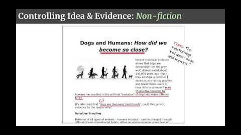 Controlling Idea & Supporting Evidence - Google Slides