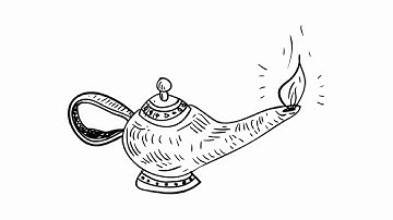 How to draw Aladdin Lamp  step by step | Aladdin Lamp