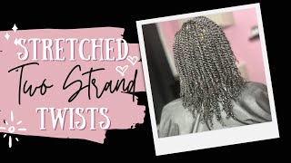 STRETCHED Two Strand Twists | How to Get MAXIMUM Length From Your Twists