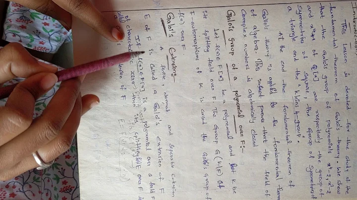 Lec-8 def of galois group of polynomial and galois extension