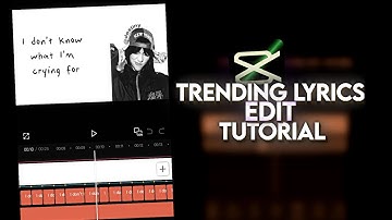 Trending Lyrics Edit Tutorial in CapCut 