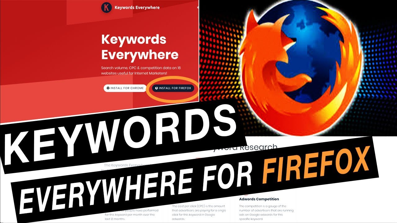 KEYWORDS EVERYWHERE FIREFOX EXTENSION keywords everywhere is now a
